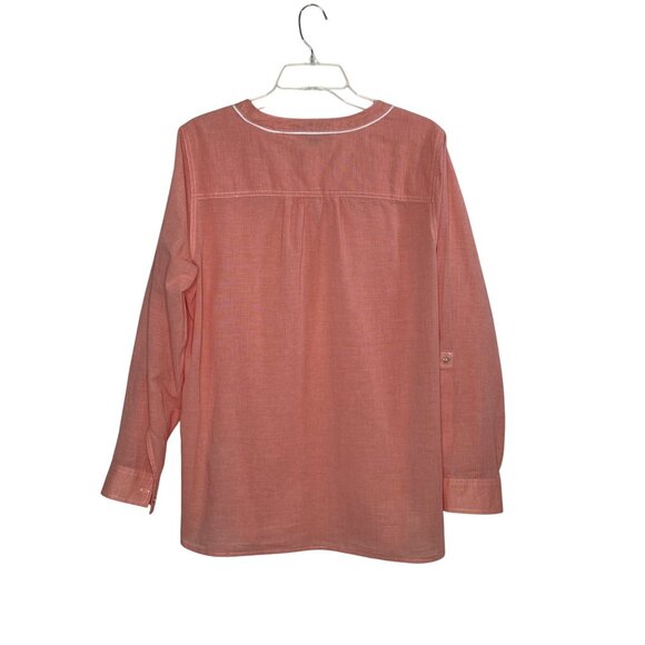 Tommy Hilfiger Women's Boyfriend Fit Tunic Pink (or Coral or Salmon) Size XL - Picture 9 of 16